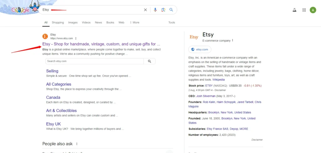 google Etsy