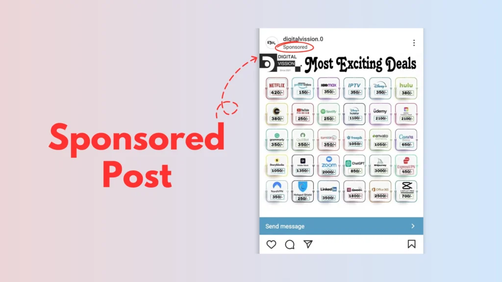 instagram sponsored post screenshot